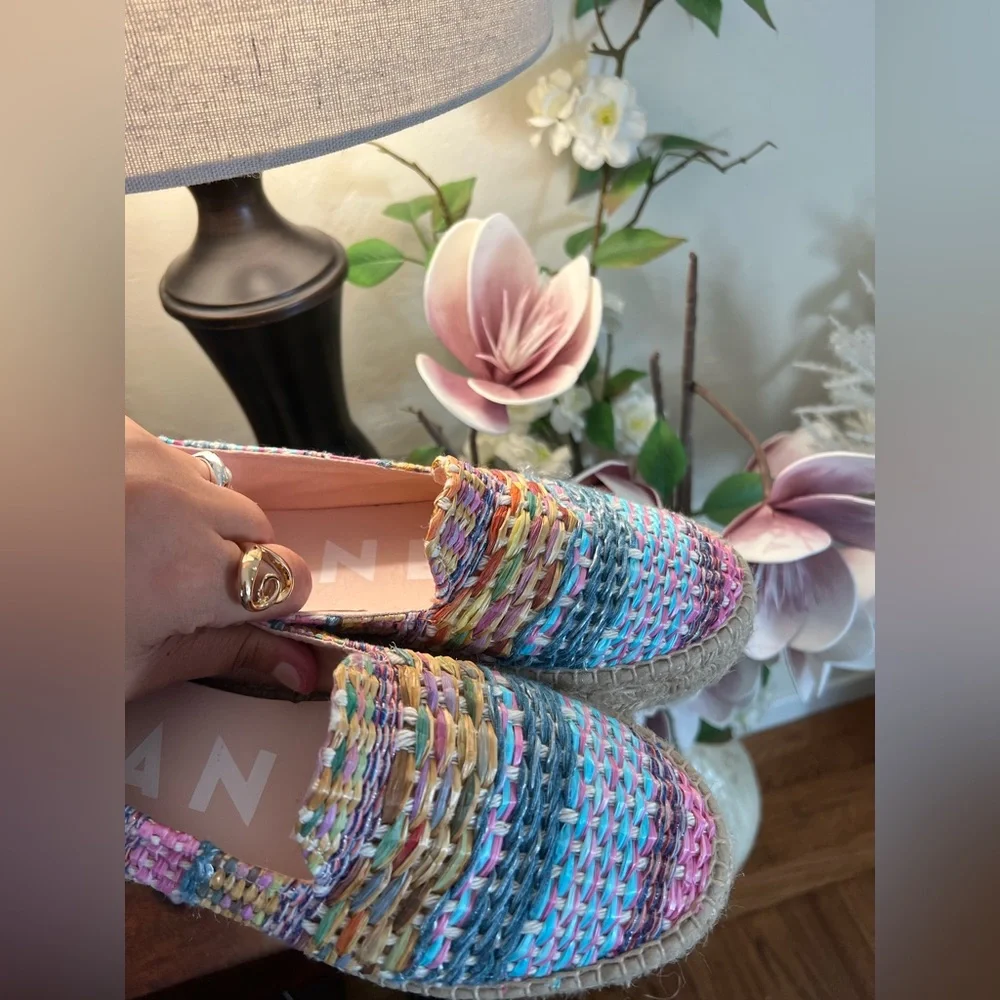 Manebi Raffia Jute Mix Double Sole Espadrilles 💞✨